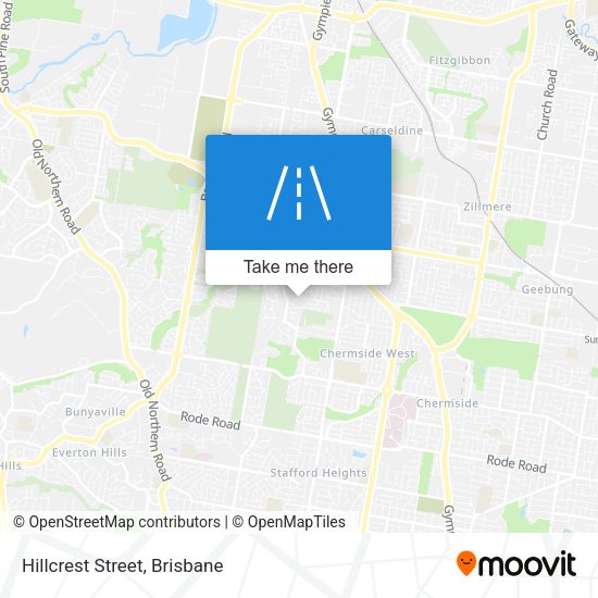 Hillcrest Street map