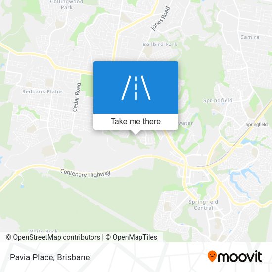 Pavia Place map