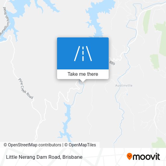 Little Nerang Dam Road map