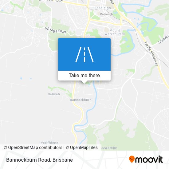 Bannockburn Road map