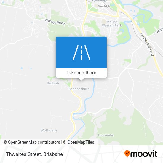 Thwaites Street map