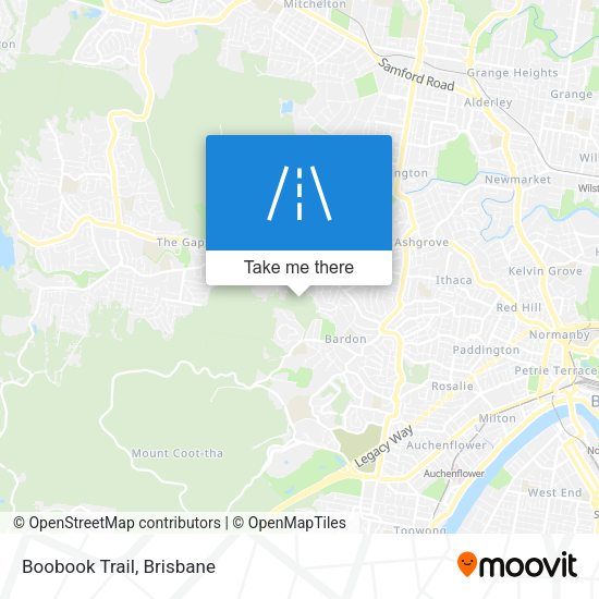 Boobook Trail map