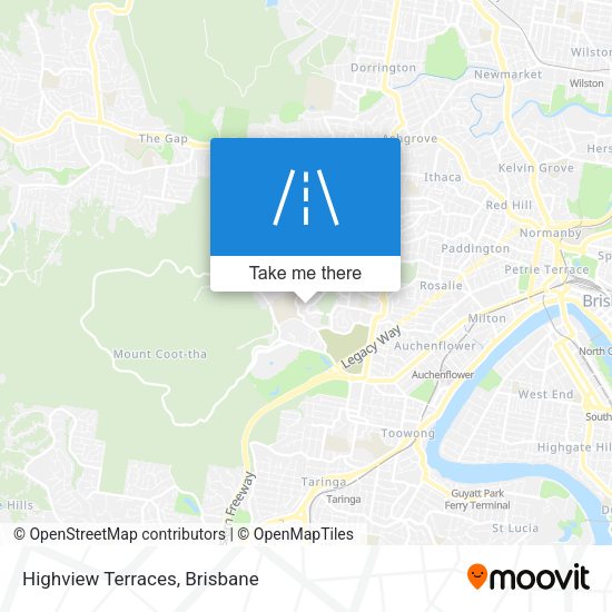 Highview Terraces map