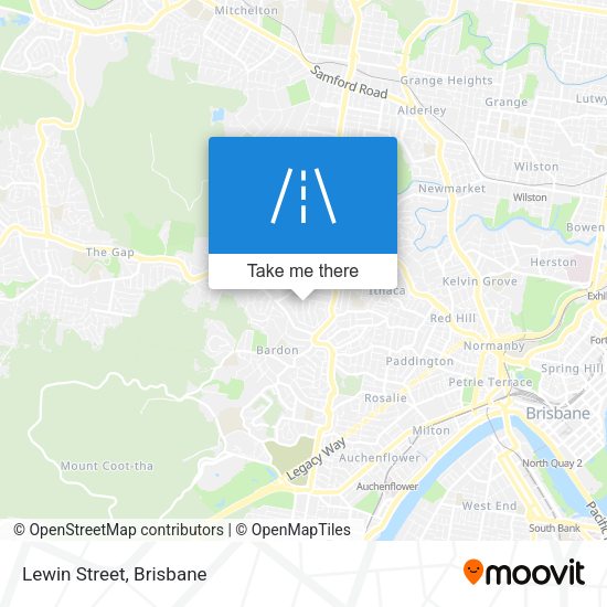 Lewin Street map