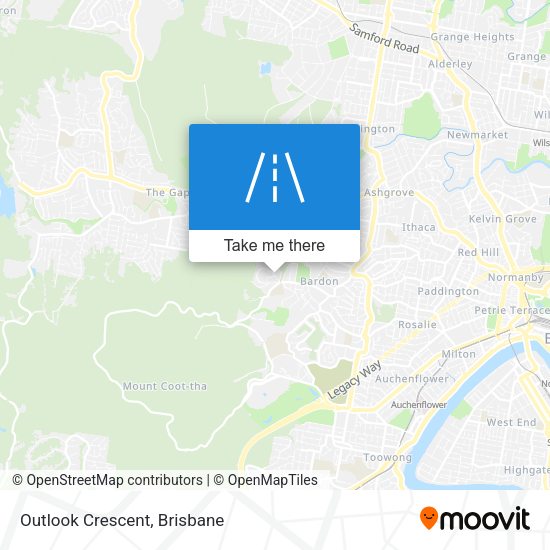 Outlook Crescent map