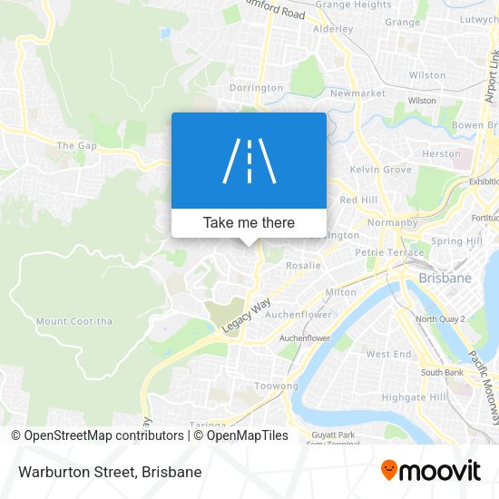 Warburton Street map