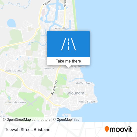 Teewah Street map