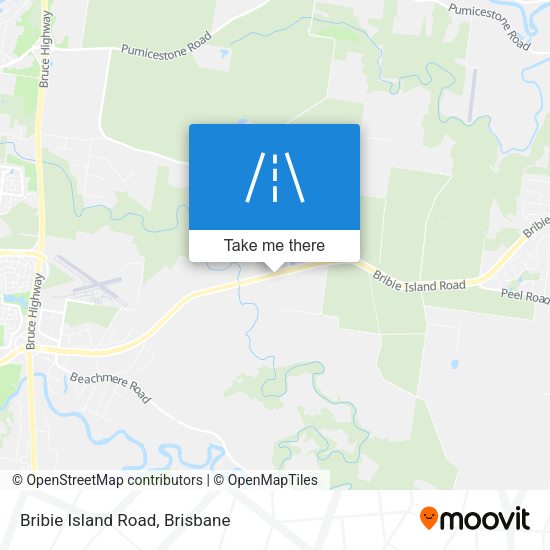Bribie Island Road map