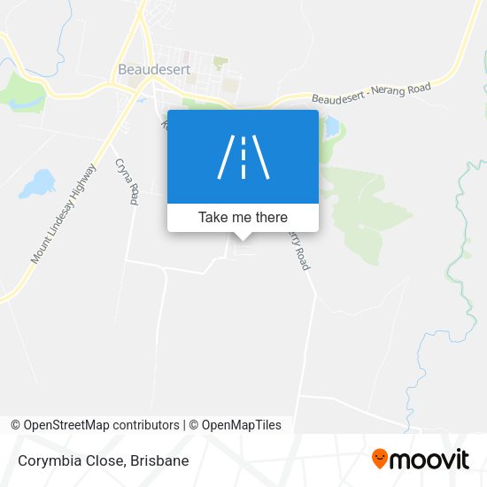 Corymbia Close map