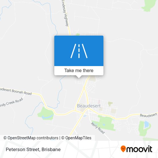 Peterson Street map