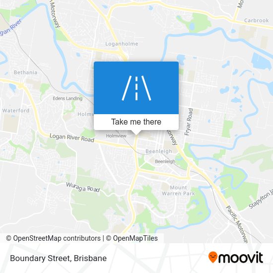 Boundary Street map