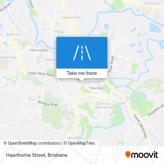 Hawthorne Street map