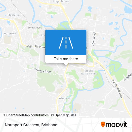 Narraport Crescent map