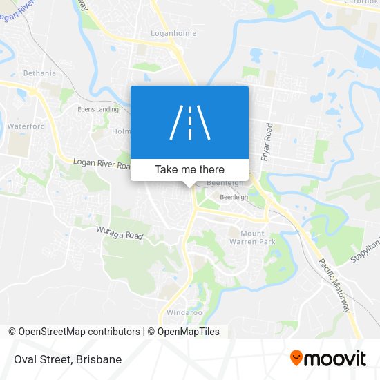 Oval Street map