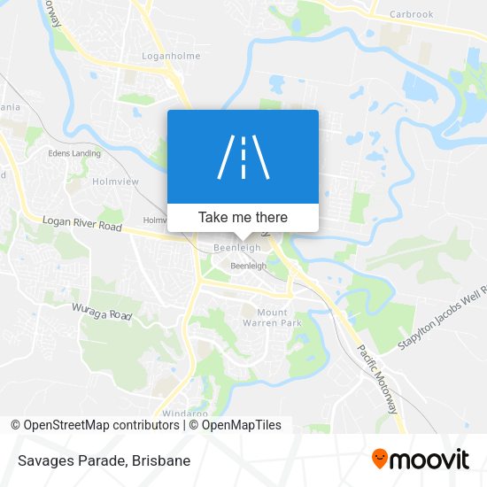 Savages Parade map