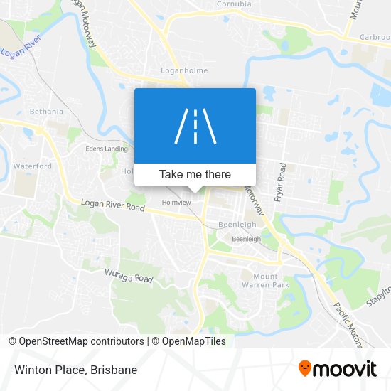 Winton Place map