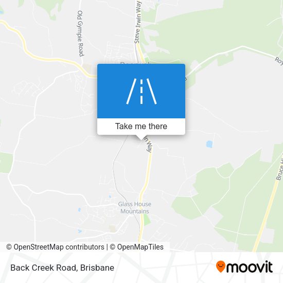 Back Creek Road map