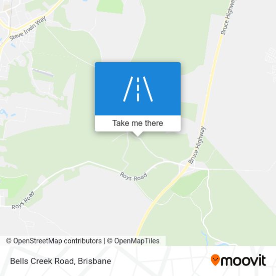 Bells Creek Road map