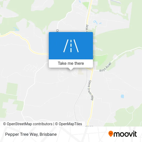 Mapa Pepper Tree Way