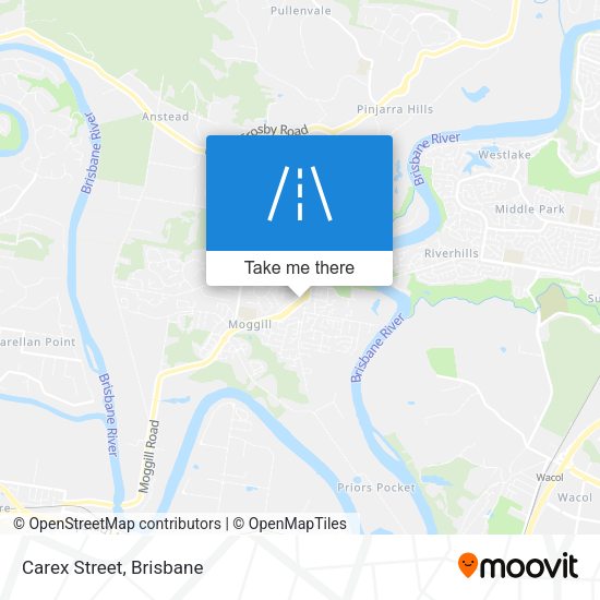 Carex Street map