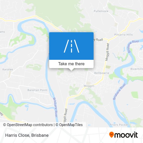 Harris Close map