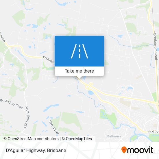 D'Aguilar Highway map