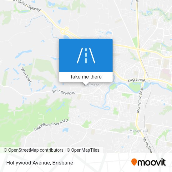 Hollywood Avenue map