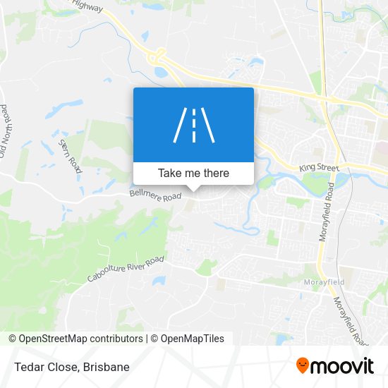 Tedar Close map