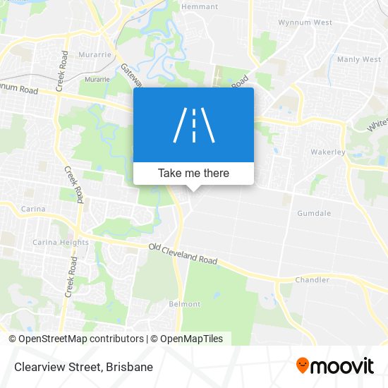 Mapa Clearview Street