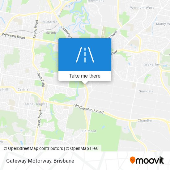 Gateway Motorway map