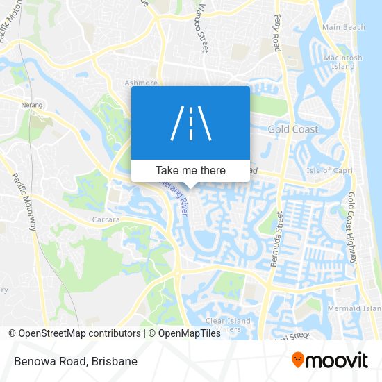 Benowa Road map