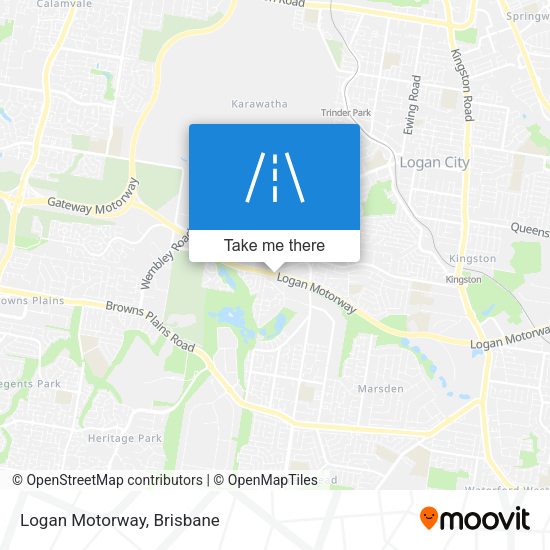 Logan Motorway map