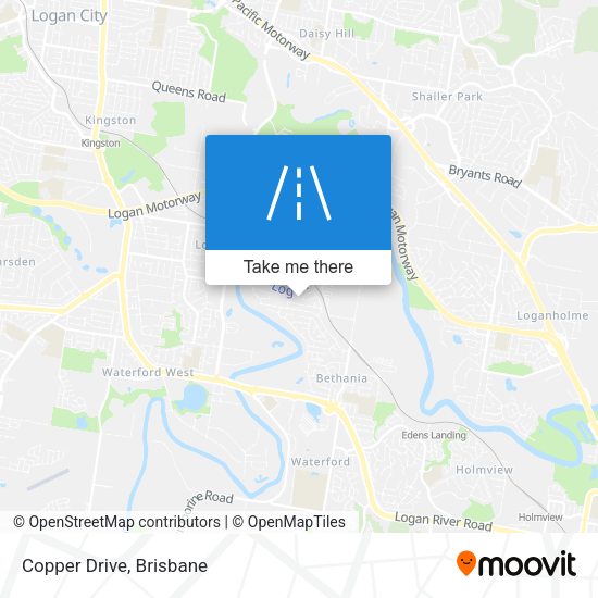 Copper Drive map