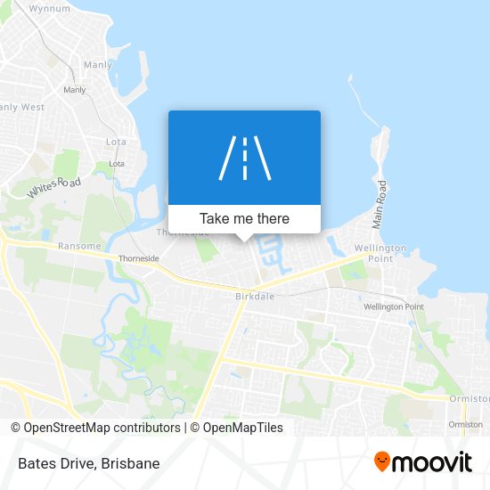 Bates Drive map