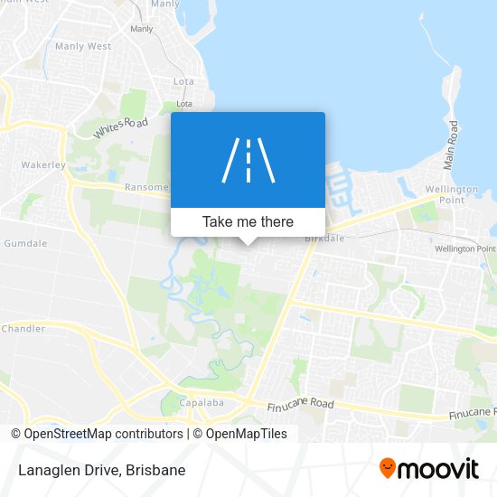 Lanaglen Drive map