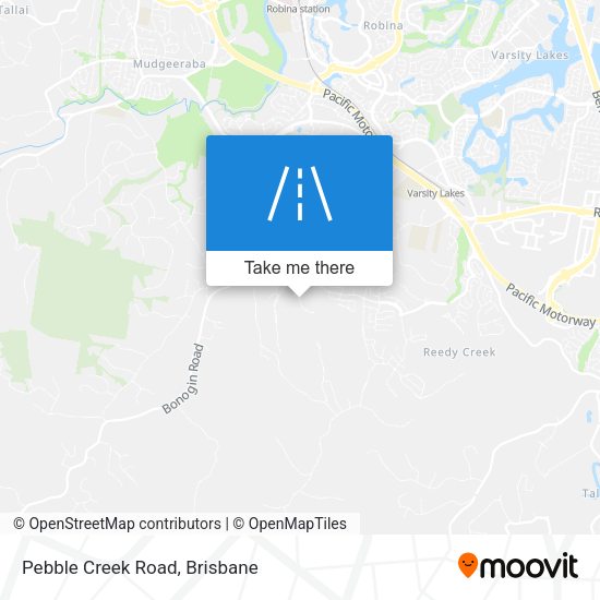 Pebble Creek Road map