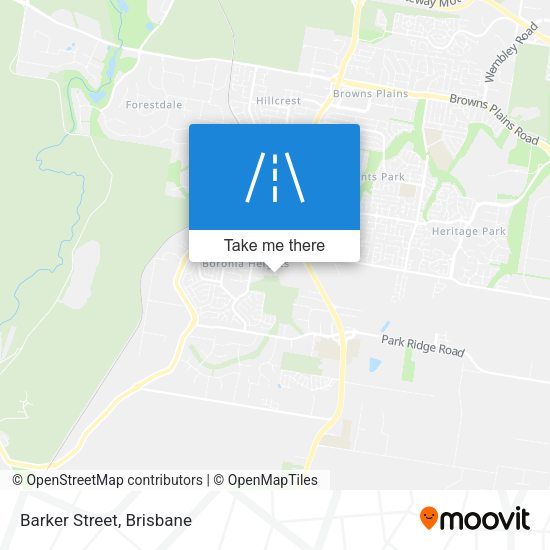 Barker Street map