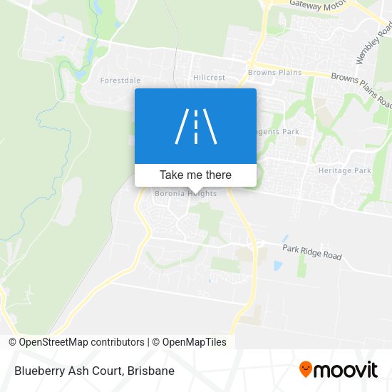 Blueberry Ash Court map