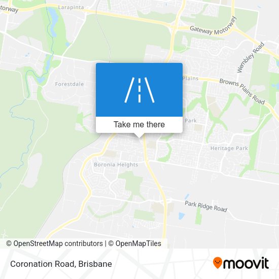 Coronation Road map
