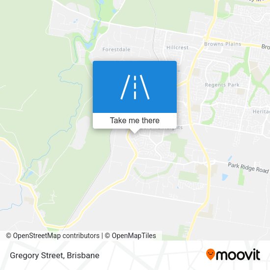 Gregory Street map