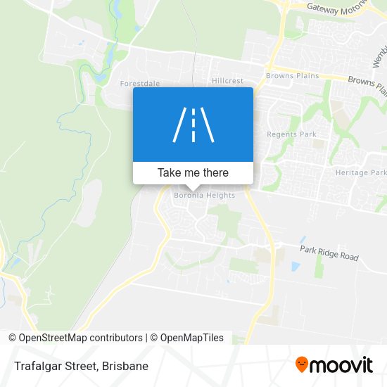 Trafalgar Street map