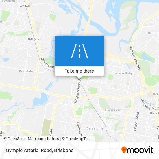 Mapa Gympie Arterial Road