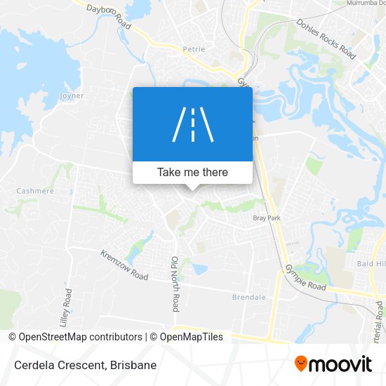 Cerdela Crescent map