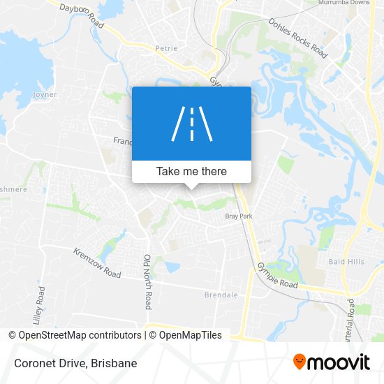 Coronet Drive map