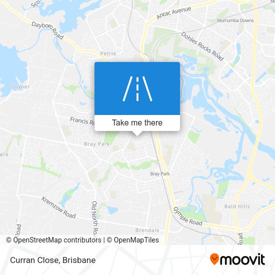 Curran Close map