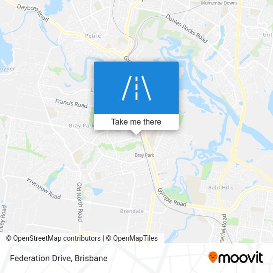 Federation Drive map