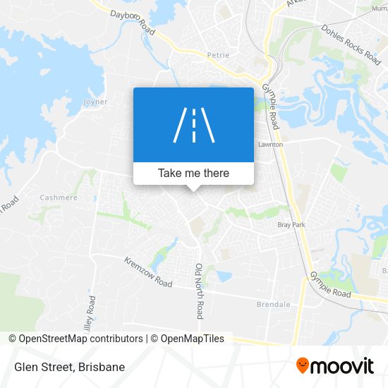 Glen Street map