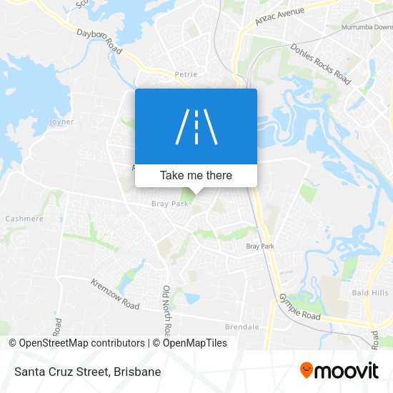 Santa Cruz Street map