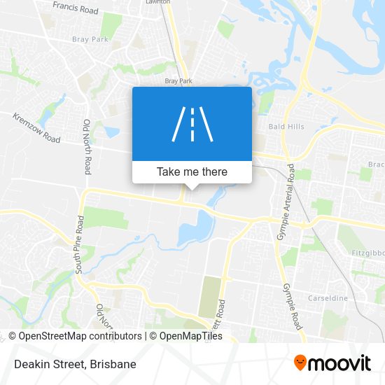 Deakin Street map