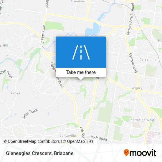 Gleneagles Crescent map